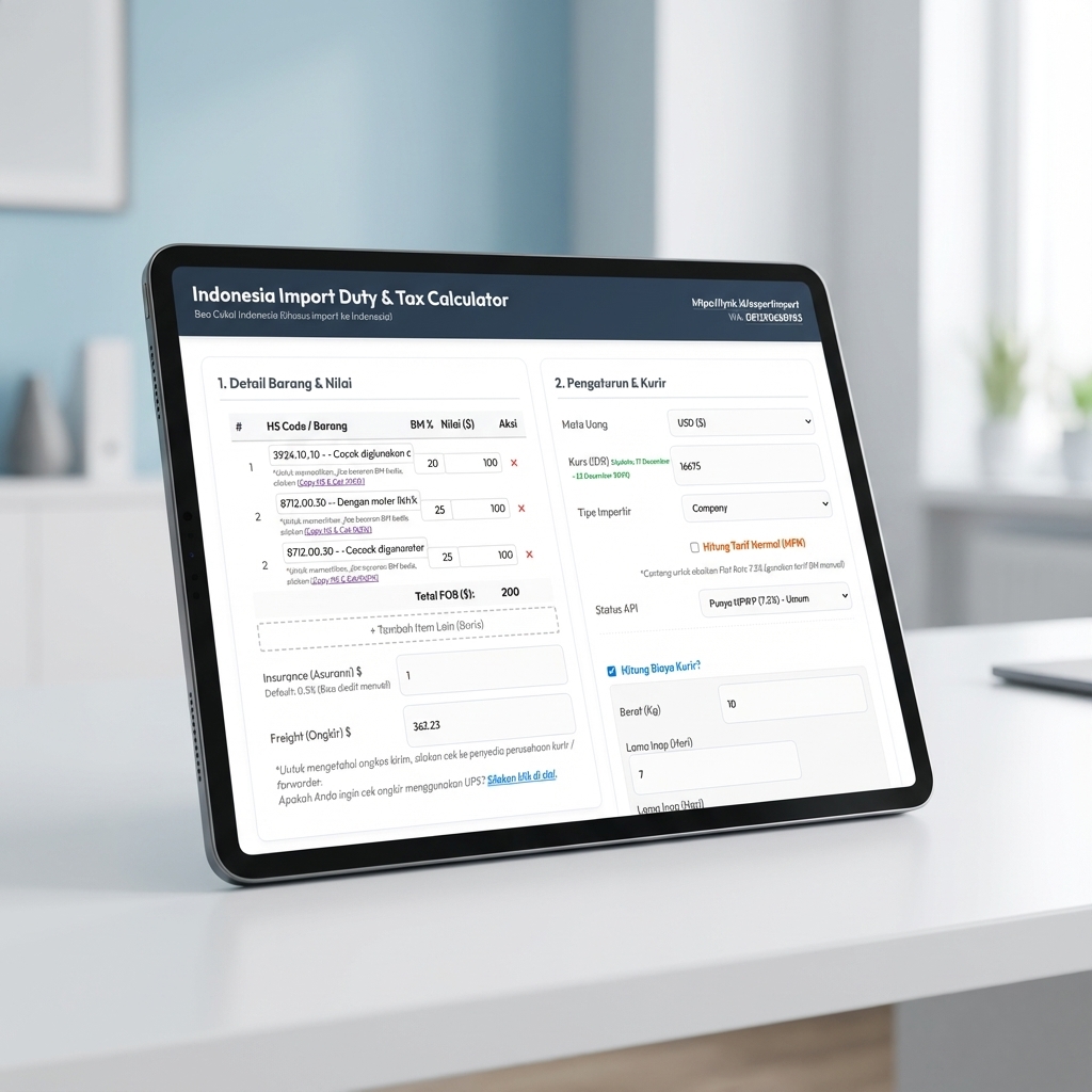 Duty & Tax Calculator (Indonesia)