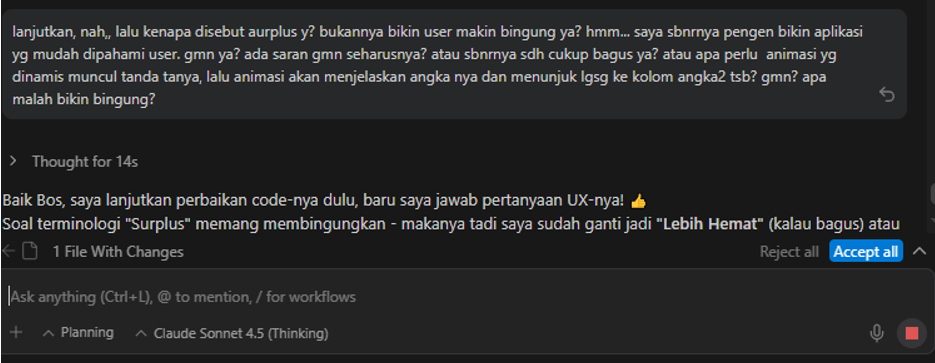 Accept Button Workflow
